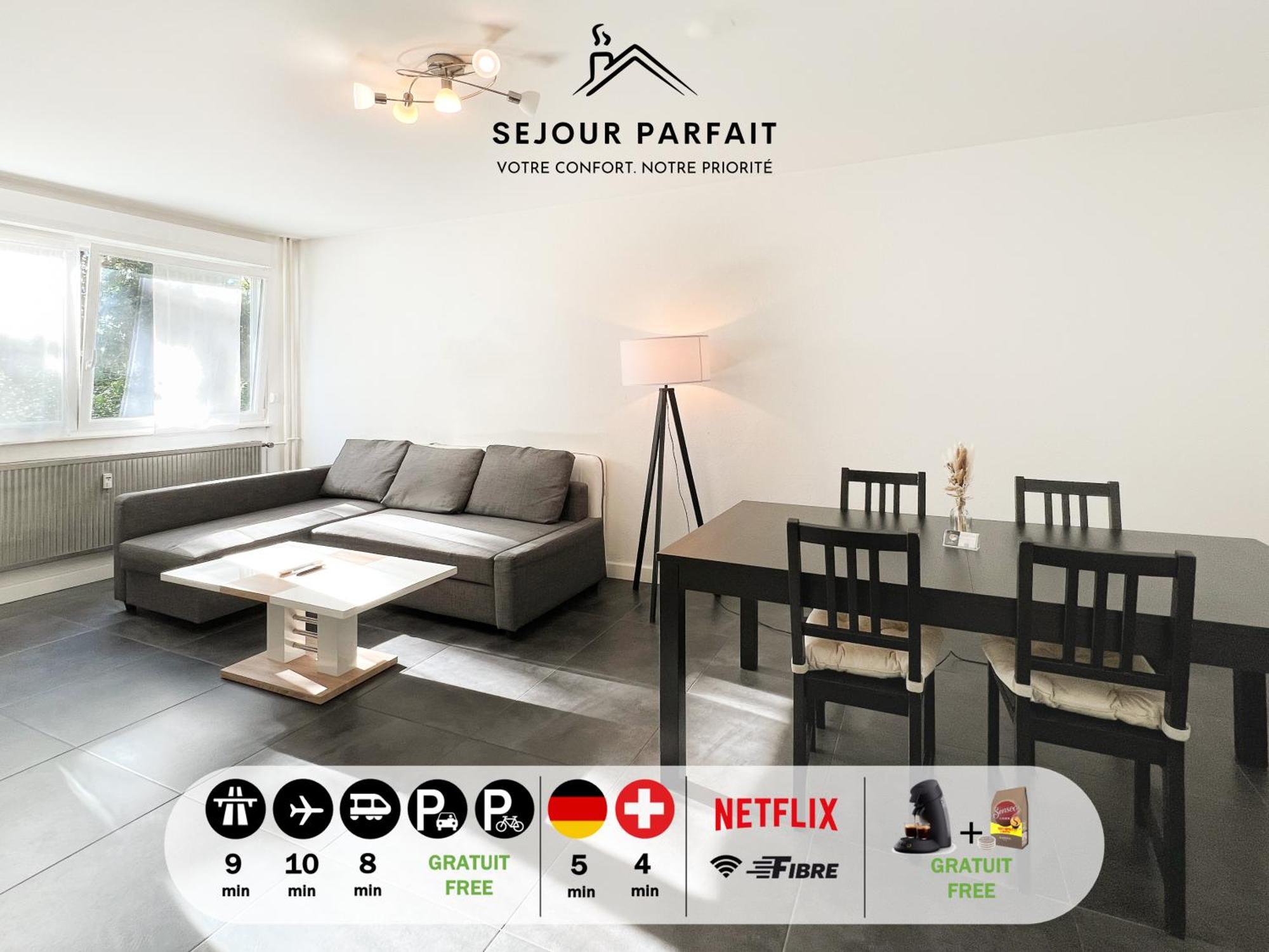 Appart'Hotel Le Marechal - 3 Frontieres & Netflix 위냉그 외부 사진